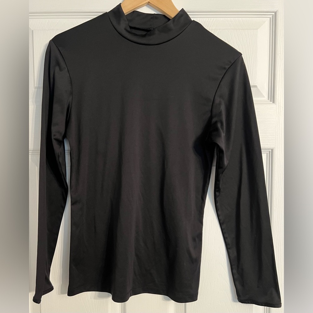 Cuddle Duds Women’s Medium Black Long Sleeve Mock Neck Top